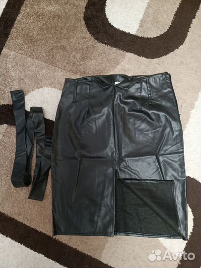 Кожаная юбка