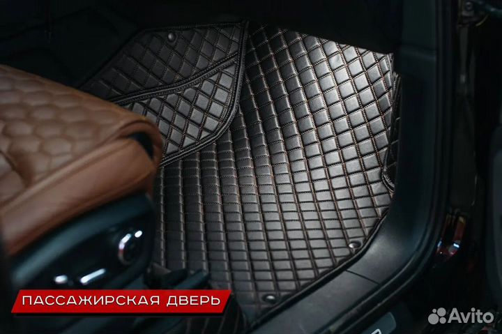 Автомобильные 3D коврики из экокожи 