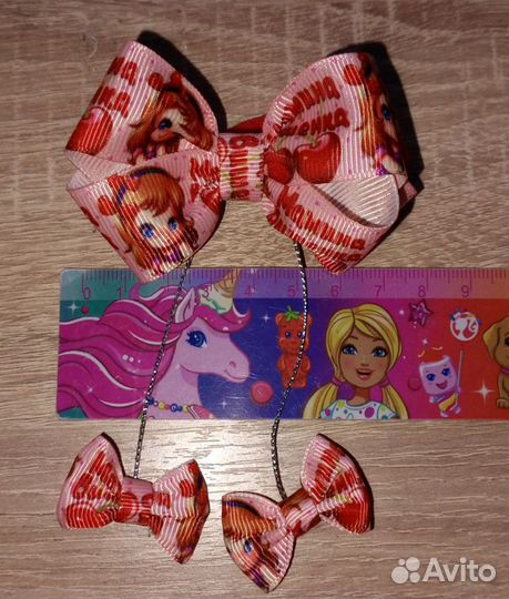 Бантики для волос ручной работы