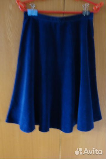 Юбка из бархата новая, раз.46-48