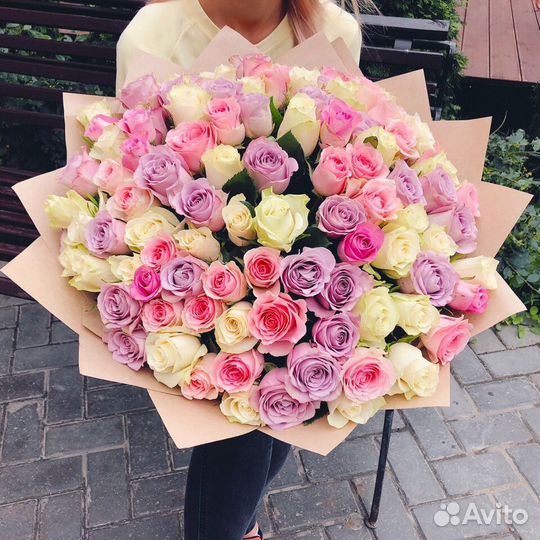 Свежие цветы Розы букеты от склада Доставка Пермь