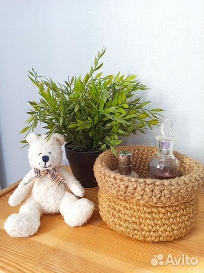 Корзинка из джута