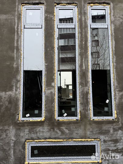 Витраж из теплого алюминия