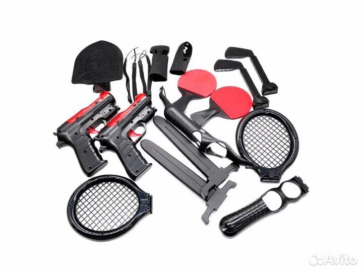 Набор насадок для PS Move Packs 16 в 1 (PS3), б/у