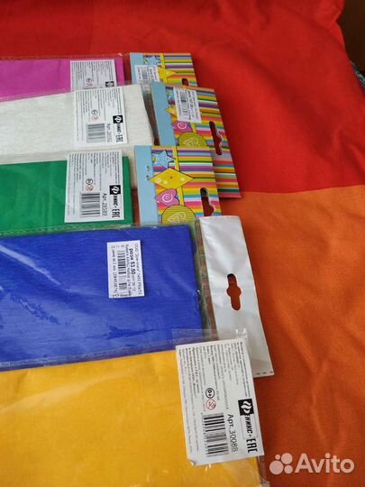 Цветная бумага новая 8 цветов