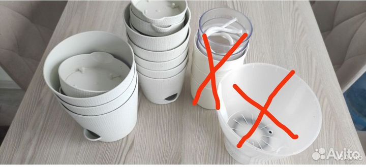 Горшки цветочные автопрома и с поддонами