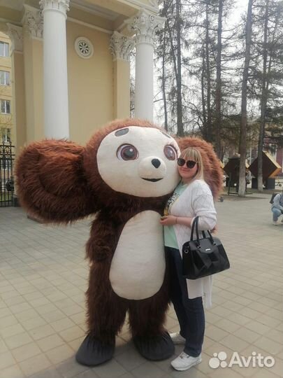 Чебурашка,костюм надувной,ростовая кукла новая