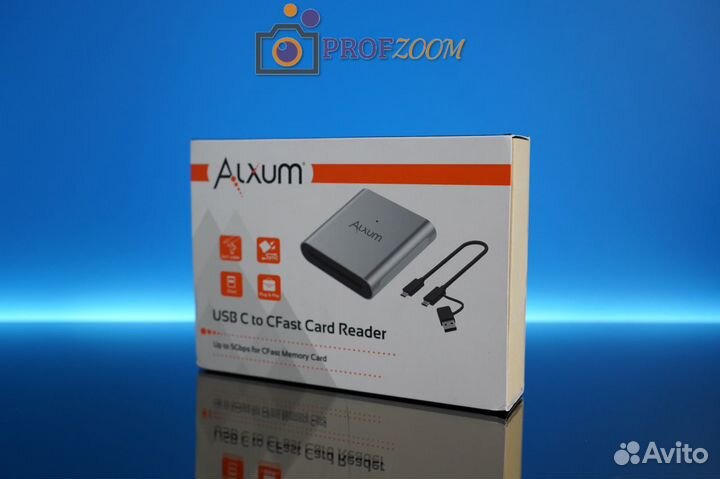 Картридер alxum CFexpress B, USB 3,1 Gen 2