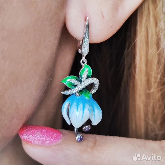 Серебряные серьги