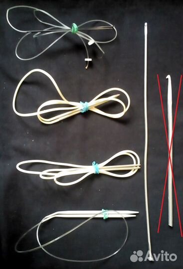 Спицы и крючки вязальные, кнопки, цепь. застежки