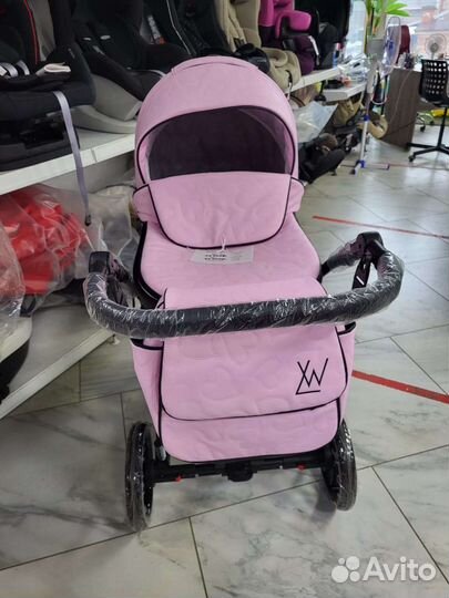 Коляска 2 в 1 эко кожа