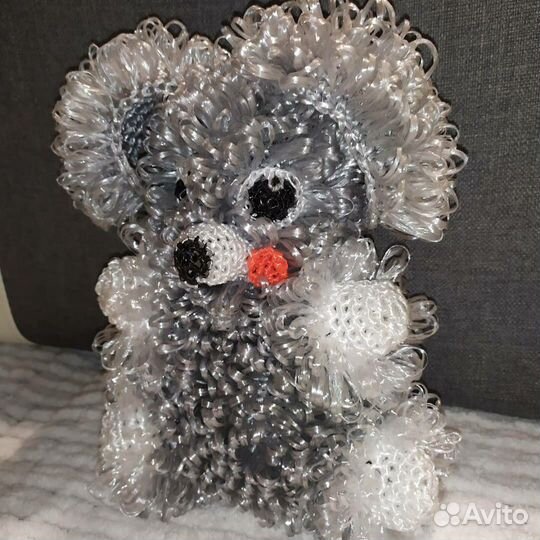 Игрушка - мочалка собачка