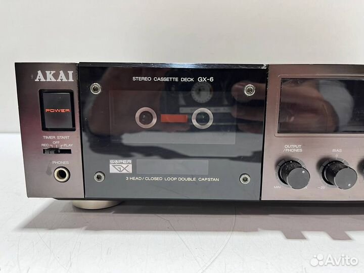 Akai GX-6 Трехголовая кассетная дека Japan