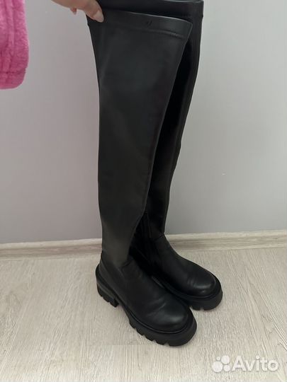 Ботфорты натуральная кожа