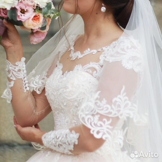 Свадебное платье 44 46 пышное