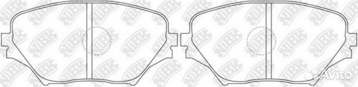 Nibk PN1447 Колодки тормозные дисковые перед