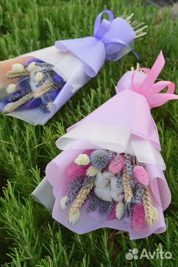 Корпоративные букеты из сухоцветов