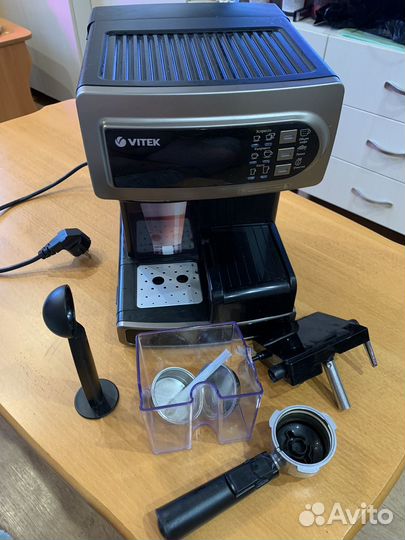 Кофемашина рожковая vitek vt-1517 bn