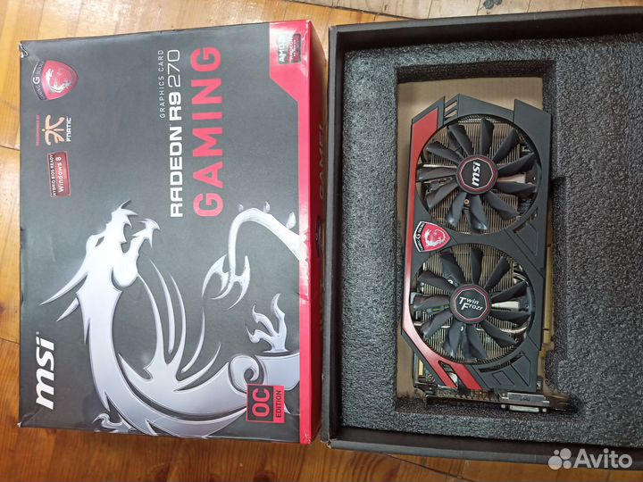 Видеокарта r9 270 2gb msi