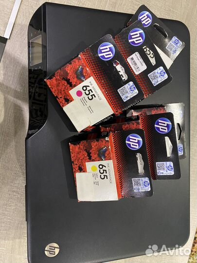 Принтер hp deskjet ink advantage 3525 + чернила