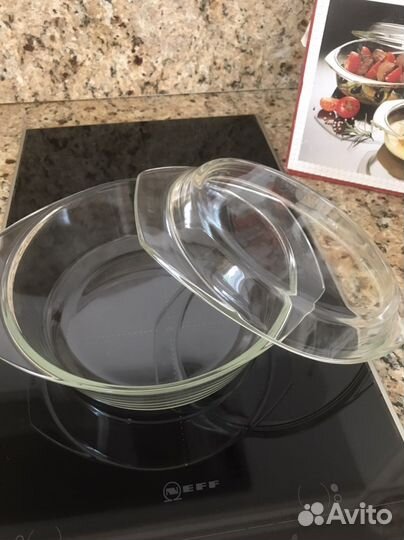 Кастрюля из жаропрочного стекла