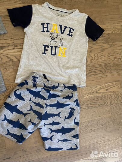 Футболки, шорты hm, zara, mothercare 116