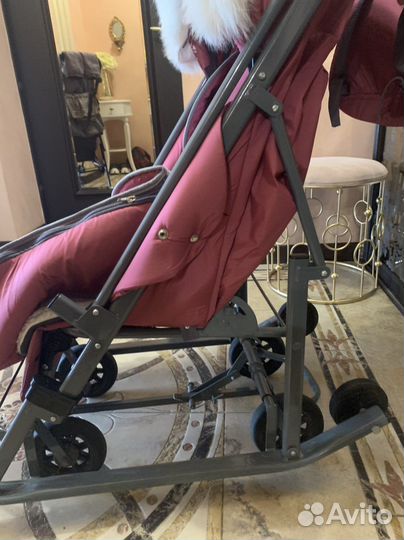 Детские санки коляска