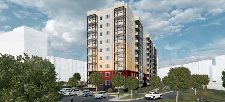 3-к. квартира, 72,4 м², 8/9 эт.