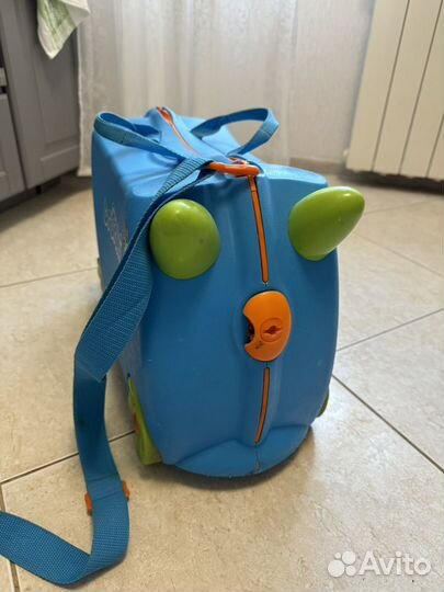 Детский чемодан trunki синий