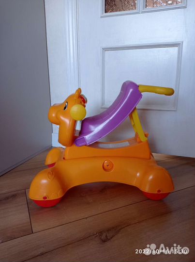 Игрушка бегемот каталка