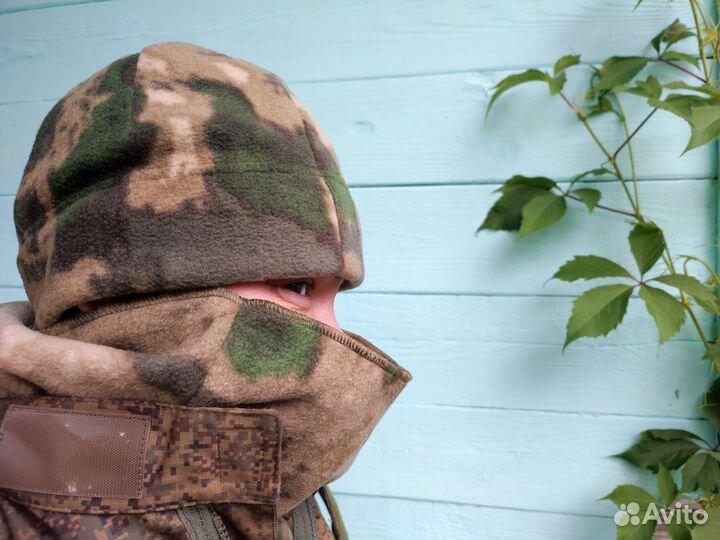 Шапка флисовая двухслойная