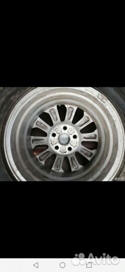 Летняя резина с дисками r16 с Тойоты Corolla