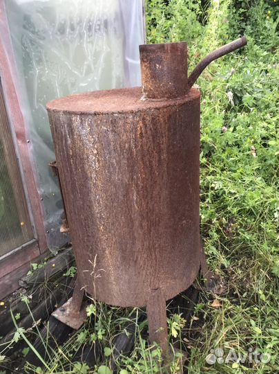 Печь буржуйка чугунная