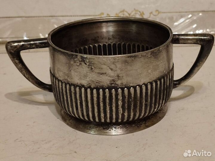 Серебряная сахарница.Конфетница.Старинная