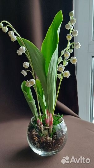 Ландыши из холодного фарфора