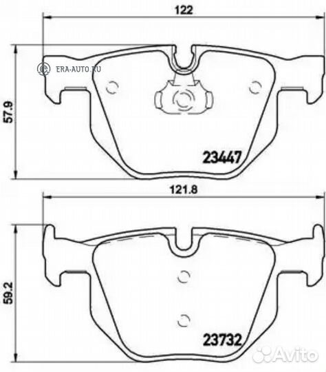 Brembo P06056 Колодки зад BMW X6 E71, E72 10/10