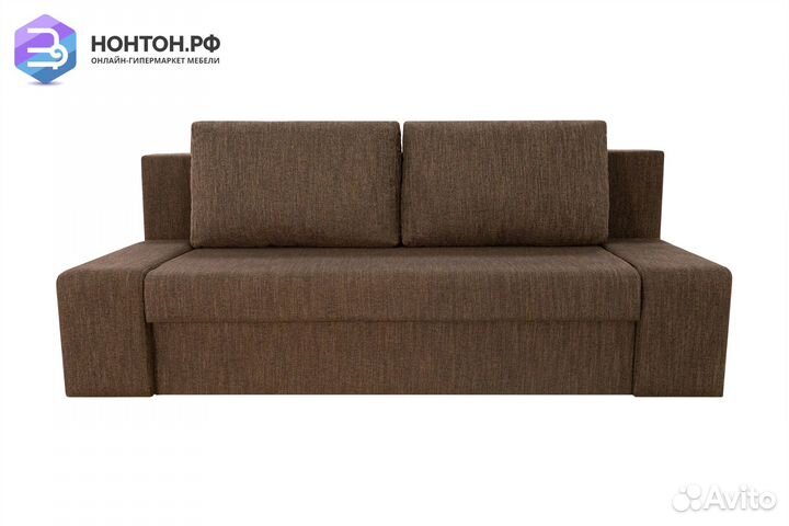 Диван еврокнижка Монако коричневый