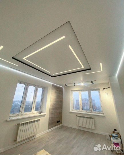 Натяжные потолки с гарантией