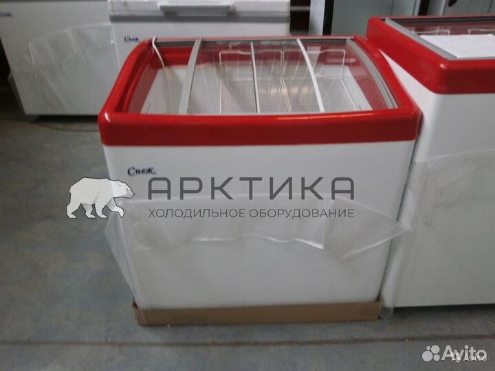 Ларь морозильный млг-350 литров гнутое стекло