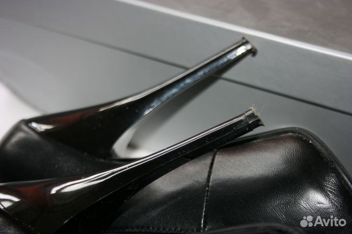 Туфли кожаные на шпильке 36-37