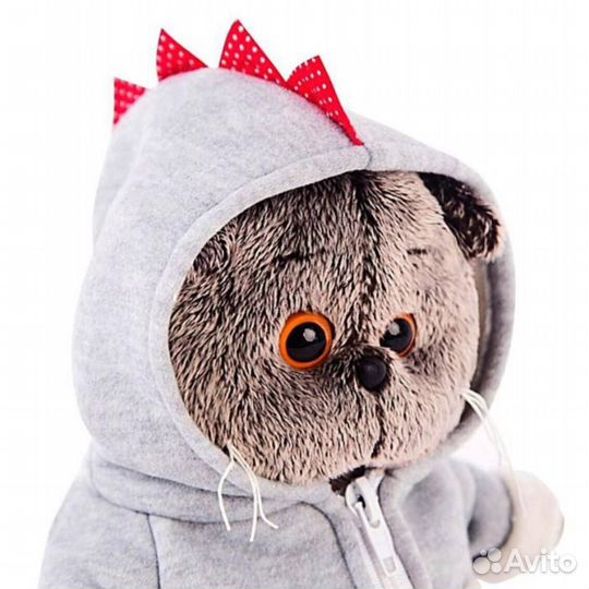 Мягкая игрушка «Басик» в толстовке дракончик, 22 с