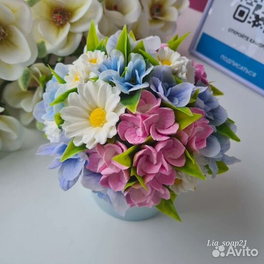 Букет мыльных цветов