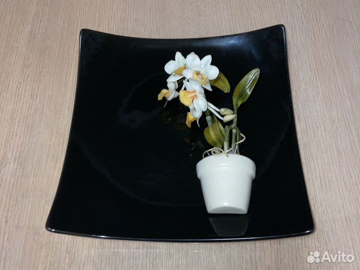 Блюдо Сандра Рич черный квадрат Германия