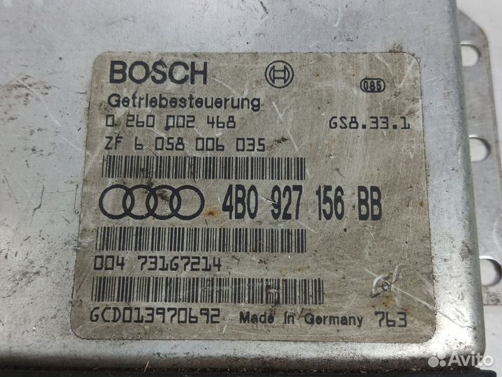 Блок управления АКПП Audi 4B0927156BB