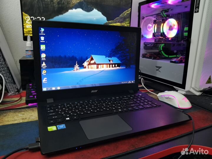 Отличный ноутбук Acer EX2511G 2 видео карты