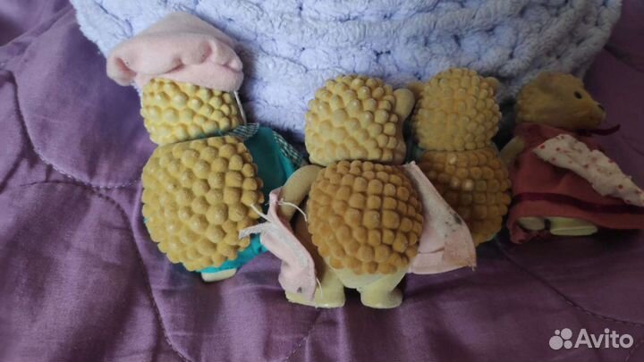 Семейки зайца,ёжиков,котят