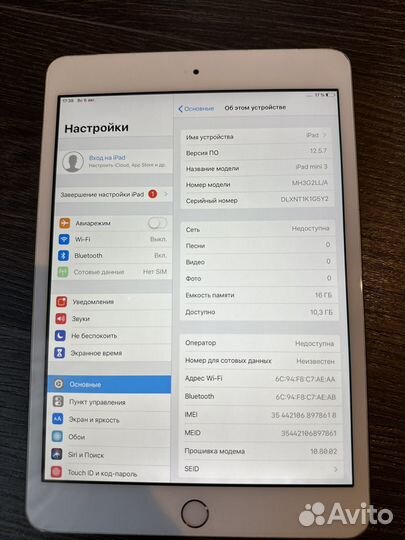 iPad mini 3 cellular
