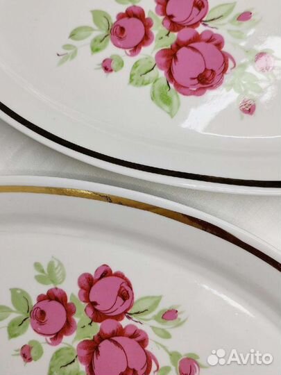 Набор из трёх тарелок времен СССР