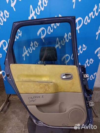 Дверь задняя левая Рено Сценик 2 шпатлеванная