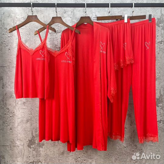 Комплект халат и сорочка 5В1